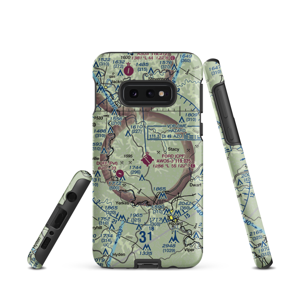 Wendell H Ford Airport (K20) VFR Sectional Samsung Phone Case Samsung Galaxy S10 Plus model shown