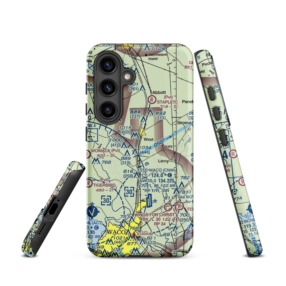 West Airpark (45TX) VFR Sectional Samsung Phone Case Samsung Galaxy S24 model shown