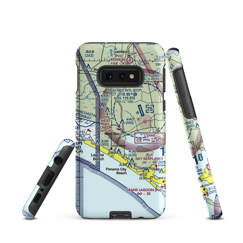 West Bay Creek Seaplane Base (1FL5) VFR Sectional Samsung Phone Case Samsung Galaxy S10 Plus model shown
