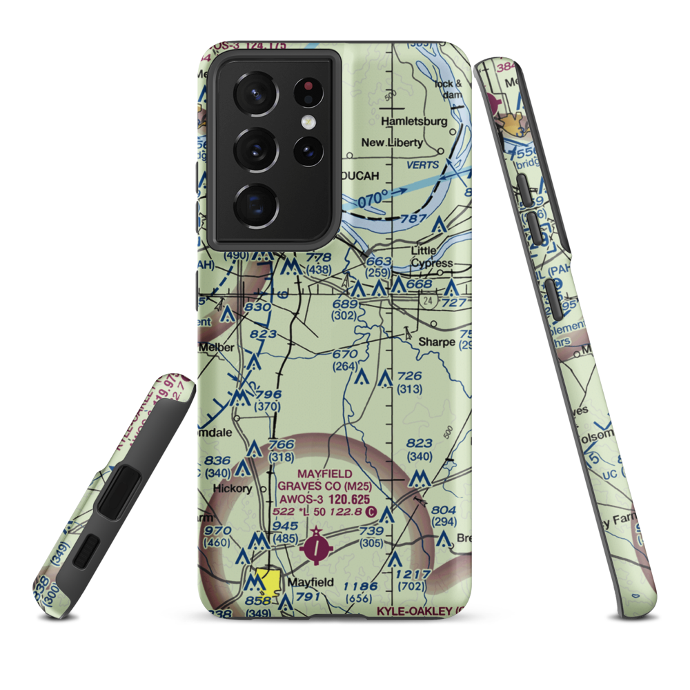 West Kentucky Airpark (5KY3) VFR Sectional Samsung Phone Case Samsung Galaxy S21 Ultra model shown