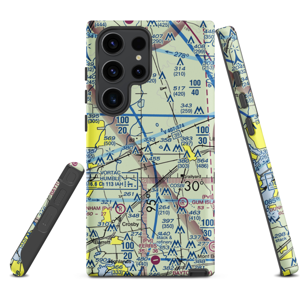 West Liberty Airport (TS35) VFR Sectional Samsung Phone Case Samsung Galaxy S23 Ultra model shown