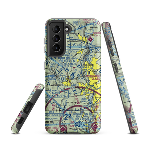 Westfield-Barnes Regional Airport (BAF) VFR Sectional Samsung Phone Case