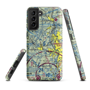 Westfield-Barnes Regional Airport (BAF) VFR Sectional Samsung Phone Case