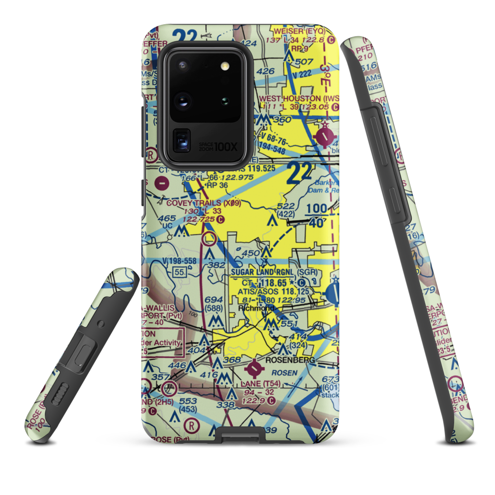 Westheimer Air Park (O07) VFR Sectional Samsung Phone Case Samsung Galaxy S20 Ultra model shown