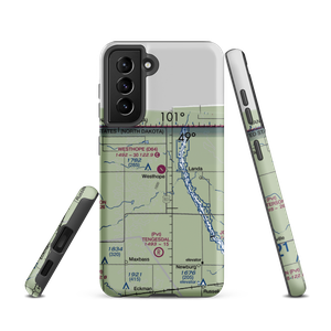 Westhope Municipal Airport (D64) VFR Sectional Samsung Phone Case