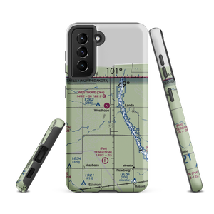 Westhope Municipal Airport (D64) VFR Sectional Samsung Phone Case