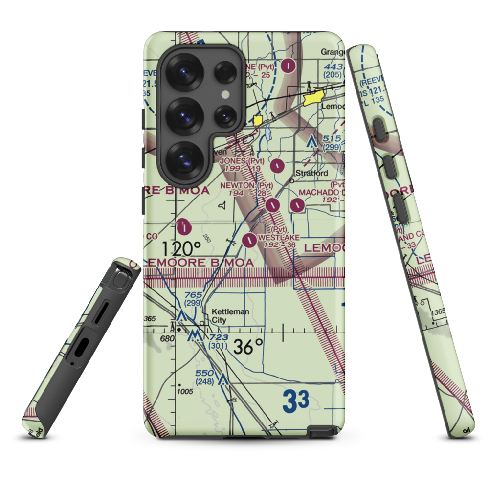 Westlake Farms Airport (92CA) VFR Sectional Samsung Phone Case Samsung Galaxy S25 Ultra model shown