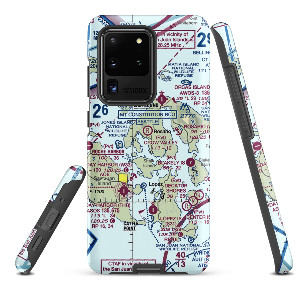 Westsound/Wsx Seaplane Base (WA83) VFR Sectional Samsung Phone Case Samsung Galaxy S20 Ultra model shown
