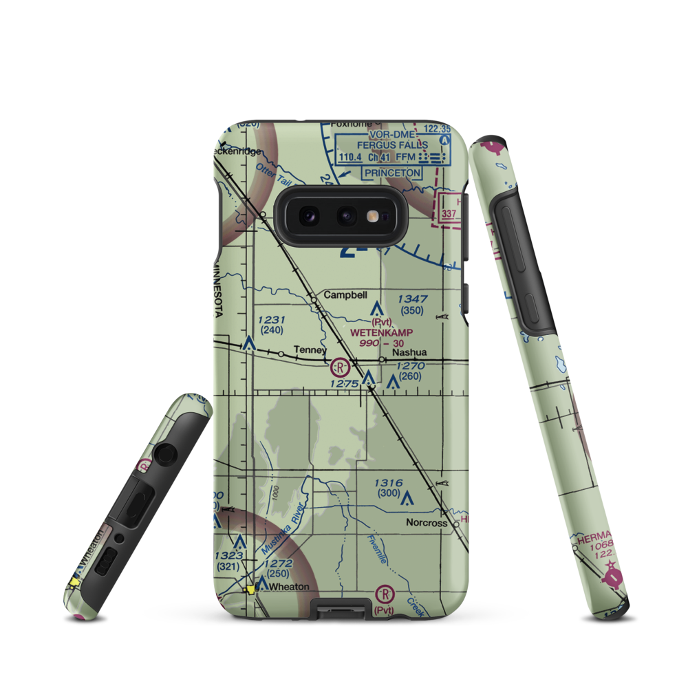 Wetenkamp Airport (29MN) VFR Sectional Samsung Phone Case Samsung Galaxy S10e model shown