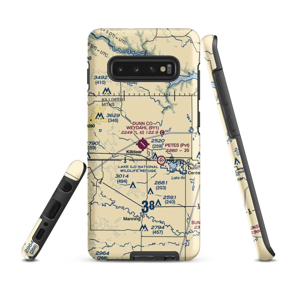 Weydahl Field (9Y1) VFR Sectional Samsung Phone Case Samsung Galaxy S10e model shown