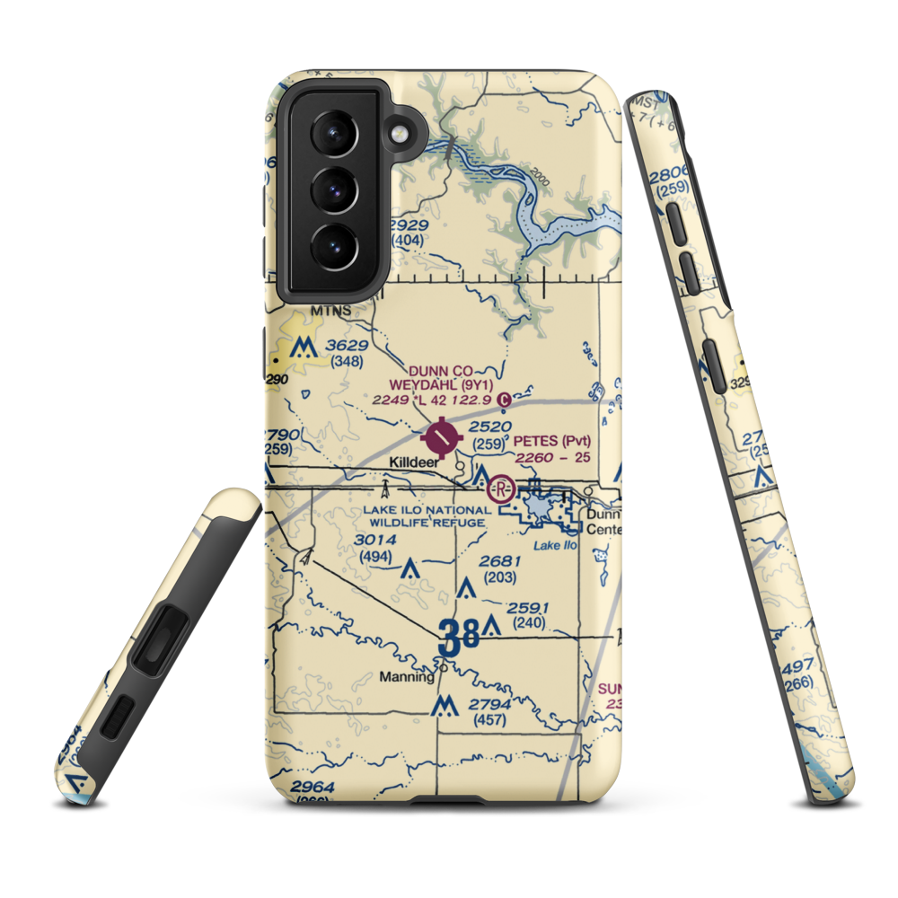 Weydahl Field (9Y1) VFR Sectional Samsung Phone Case Samsung Galaxy S21 FE model shown