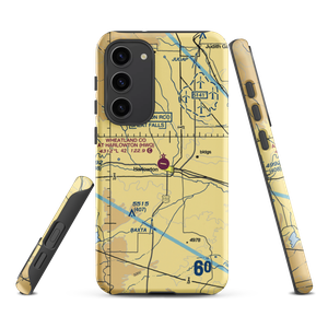 Wheatland County At Harlowton Airport (HWQ) VFR Sectional Samsung Phone Case