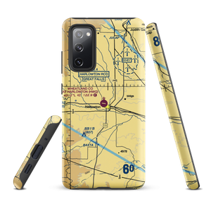 Wheatland County At Harlowton Airport (HWQ) VFR Sectional Samsung Phone Case