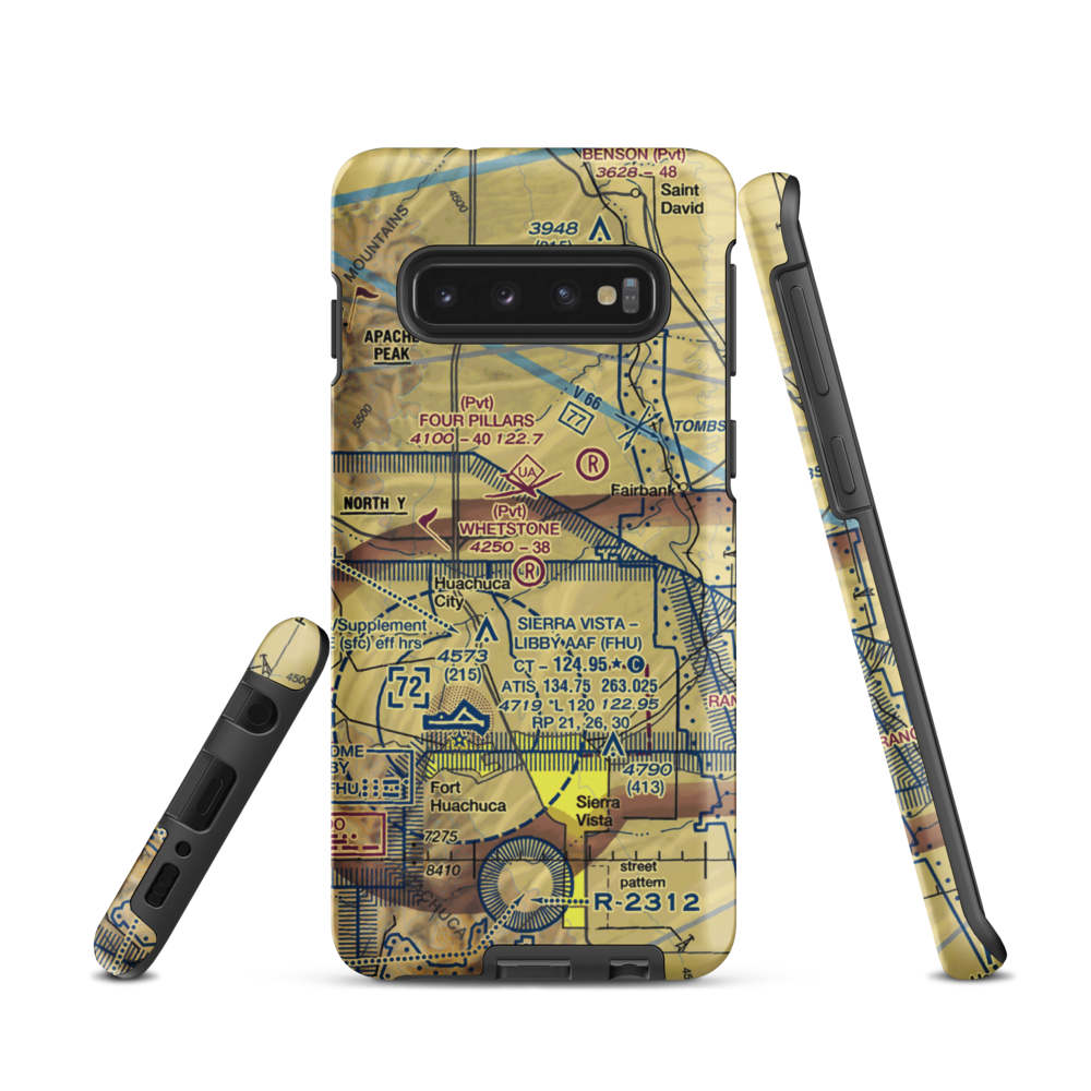 Whetstone Airport (11AZ) VFR Sectional Samsung Phone Case Samsung Galaxy S10 model shown