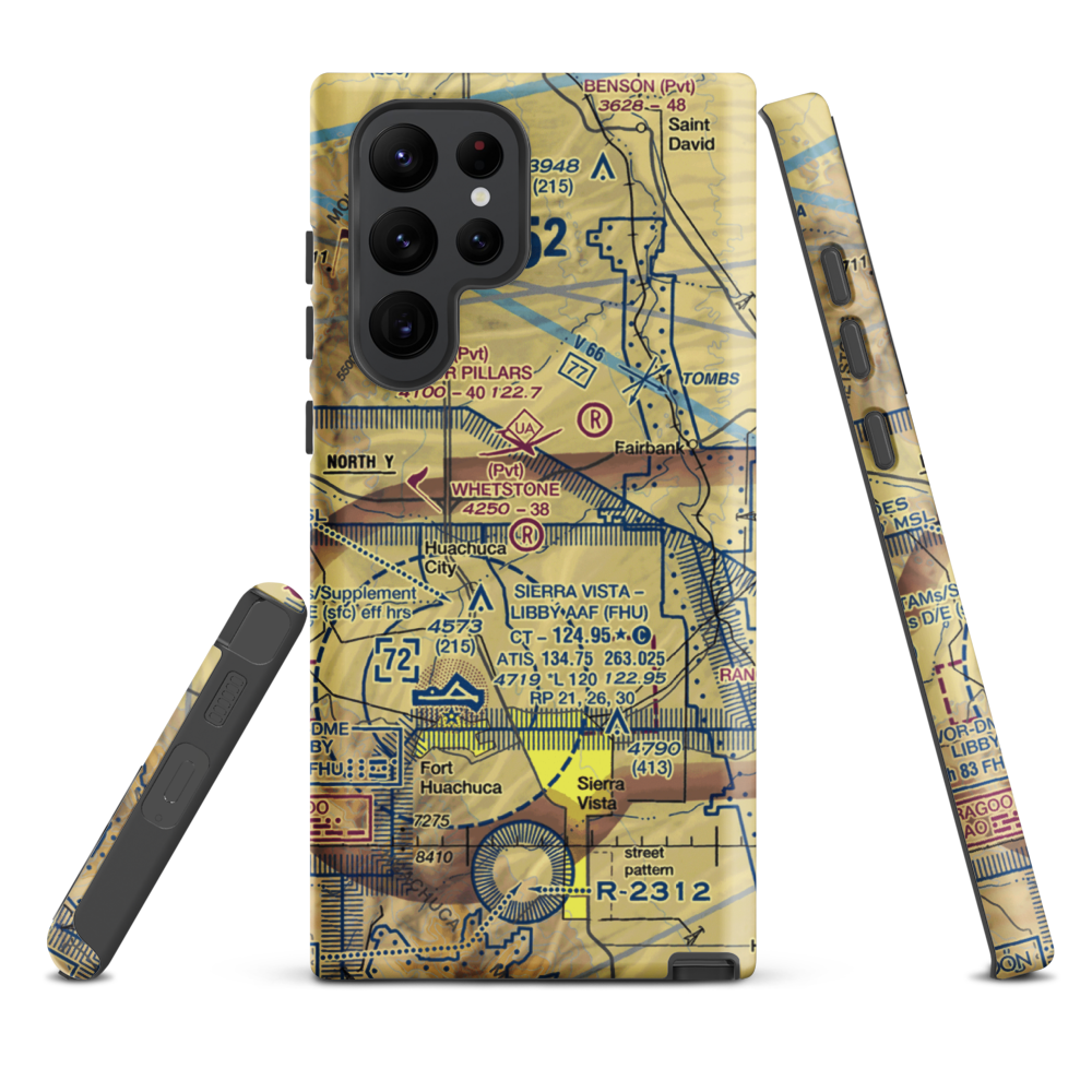 Whetstone Airport (11AZ) VFR Sectional Samsung Phone Case Samsung Galaxy S22 Ultra model shown