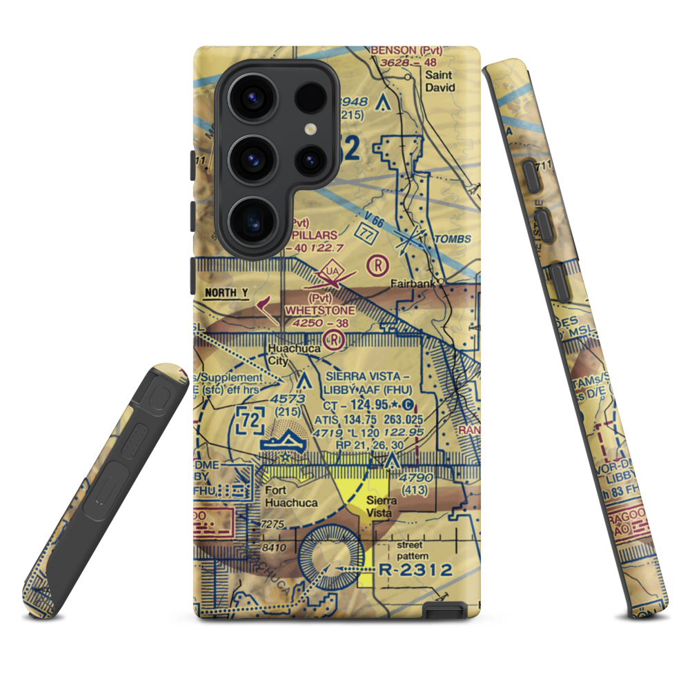 Whetstone Airport (11AZ) VFR Sectional Samsung Phone Case Samsung Galaxy S23 Ultra model shown