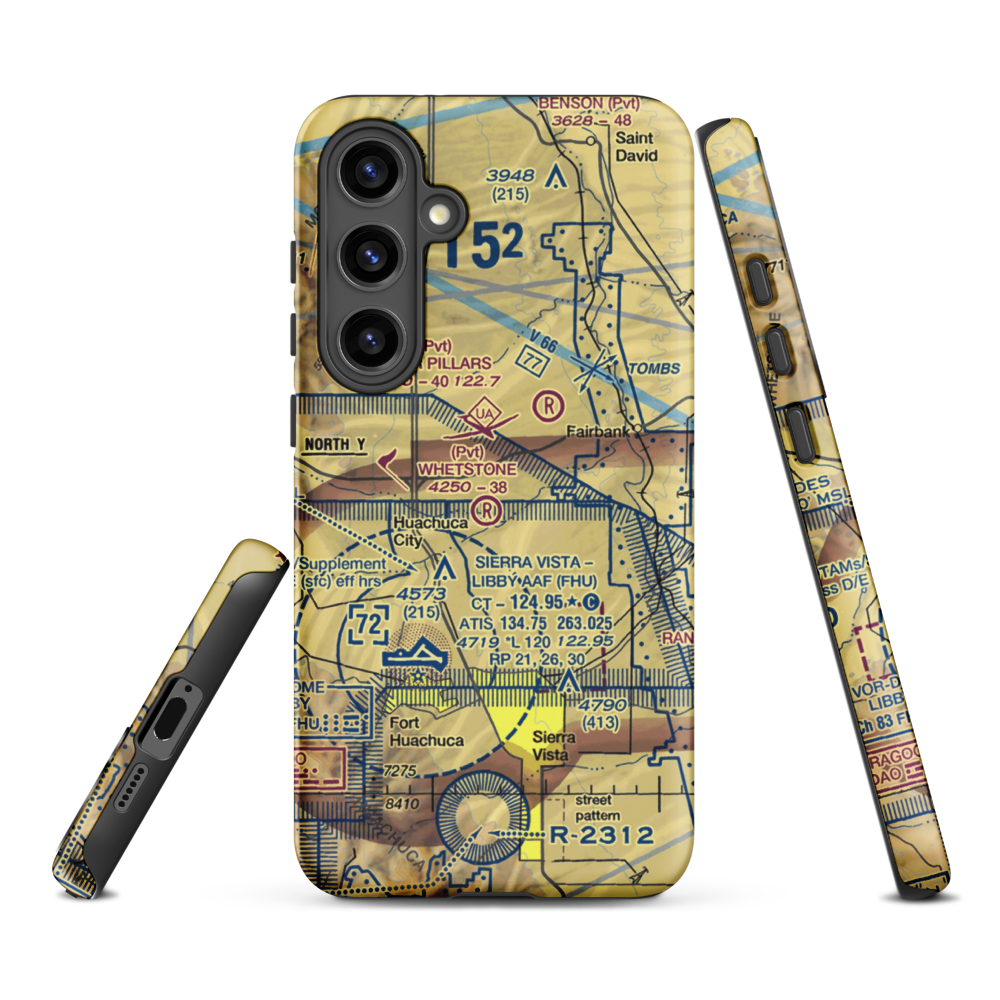 Whetstone Airport (11AZ) VFR Sectional Samsung Phone Case Samsung Galaxy S24 Plus model shown