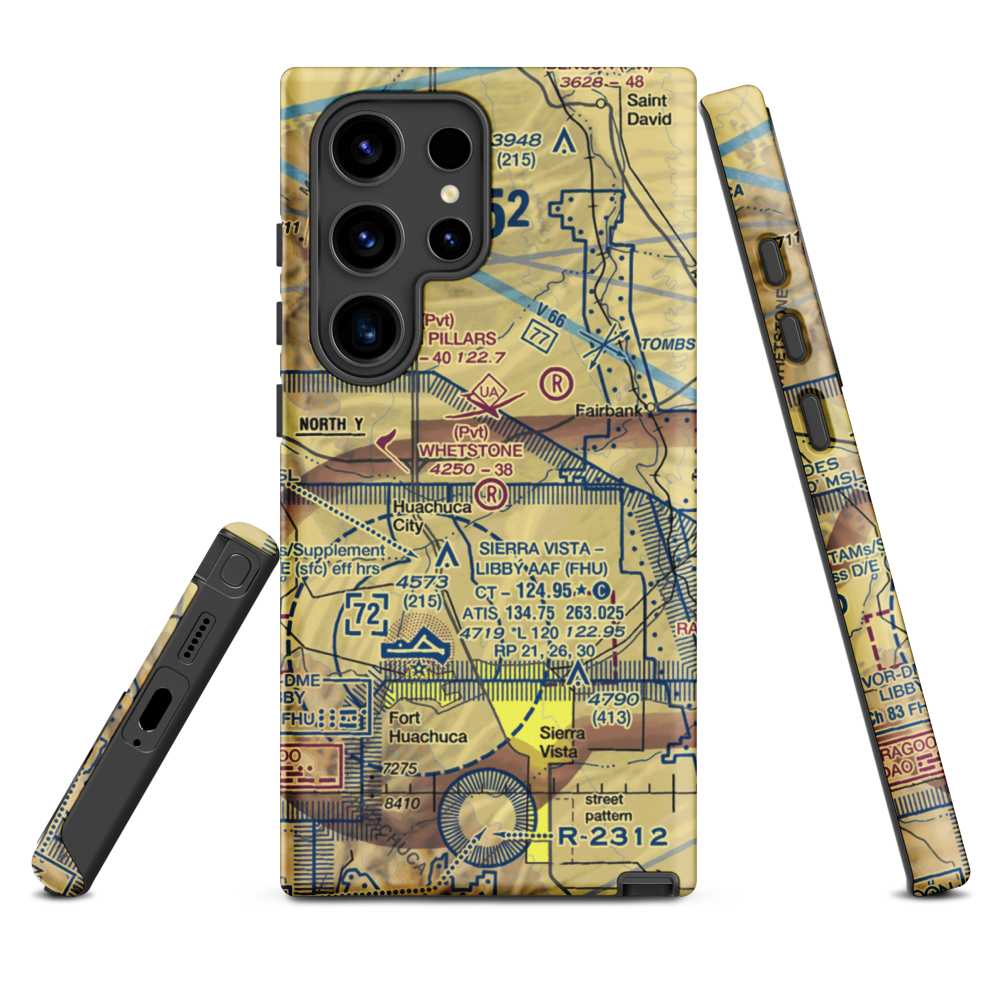 Whetstone Airport (11AZ) VFR Sectional Samsung Phone Case Samsung Galaxy S24 Ultra model shown