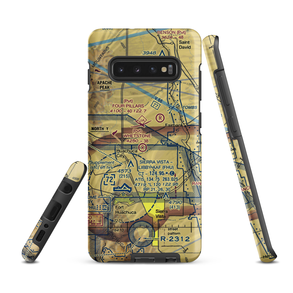 Whetstone Airport (11AZ) VFR Sectional Samsung Phone Case Samsung Galaxy S10 Plus model shown