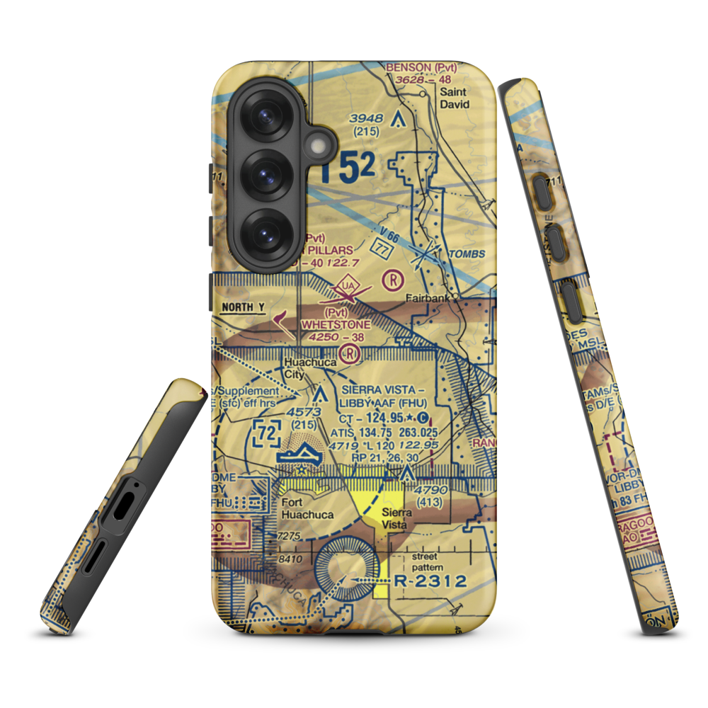 Whetstone Airport (11AZ) VFR Sectional Samsung Phone Case Samsung Galaxy S25 Plus model shown