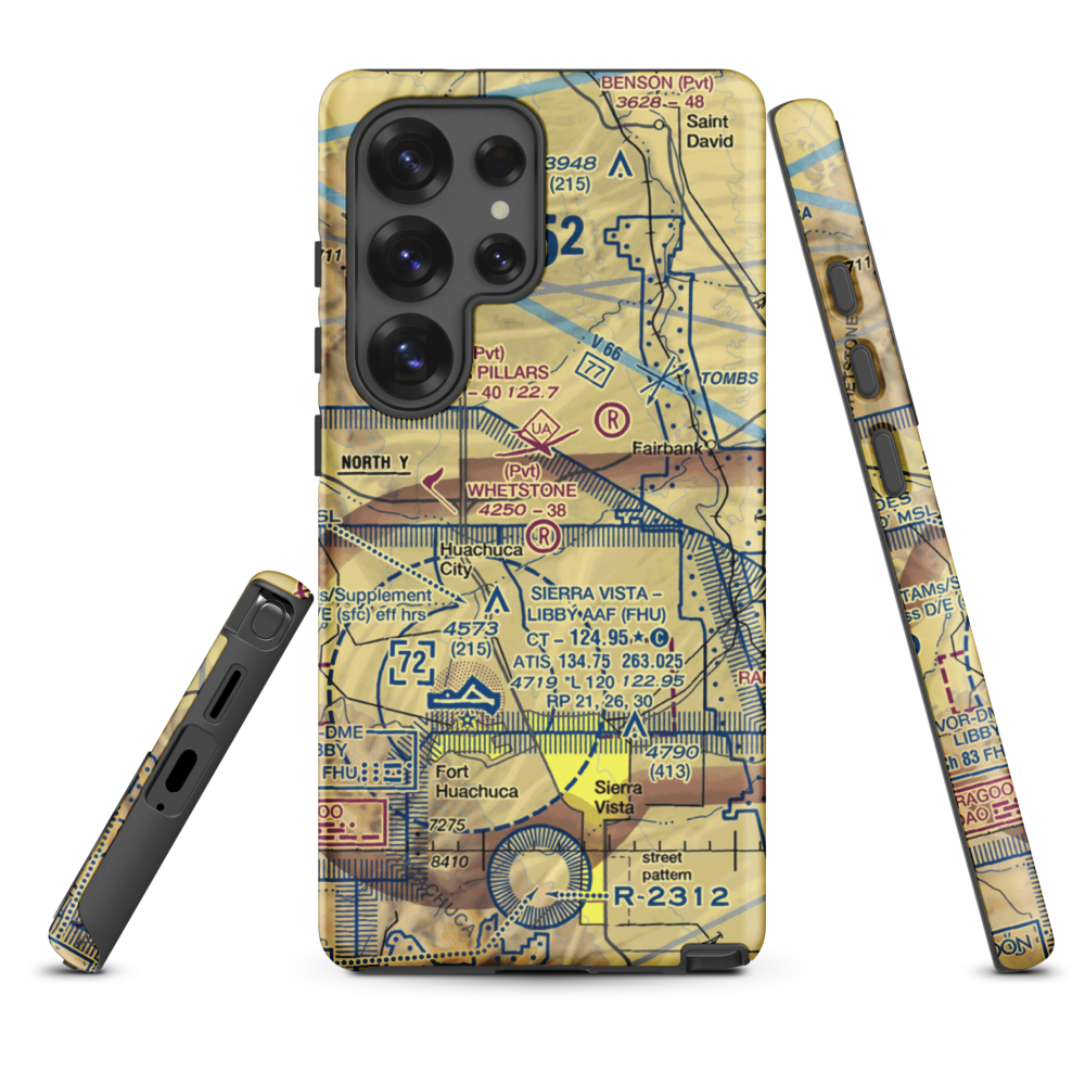 Whetstone Airport (11AZ) VFR Sectional Samsung Phone Case Samsung Galaxy S25 Ultra model shown