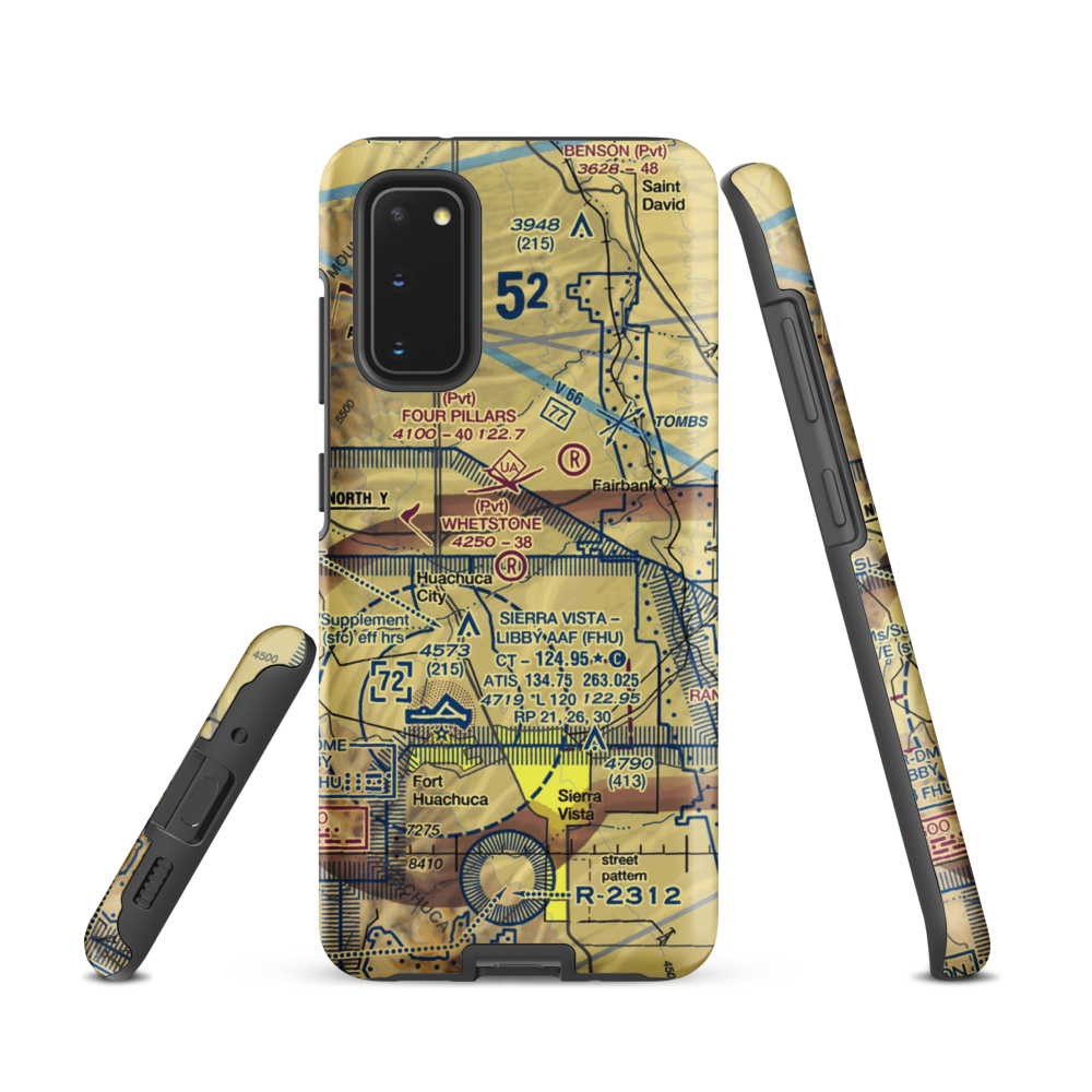 Whetstone Airport (11AZ) VFR Sectional Samsung Phone Case Samsung Galaxy S20 model shown