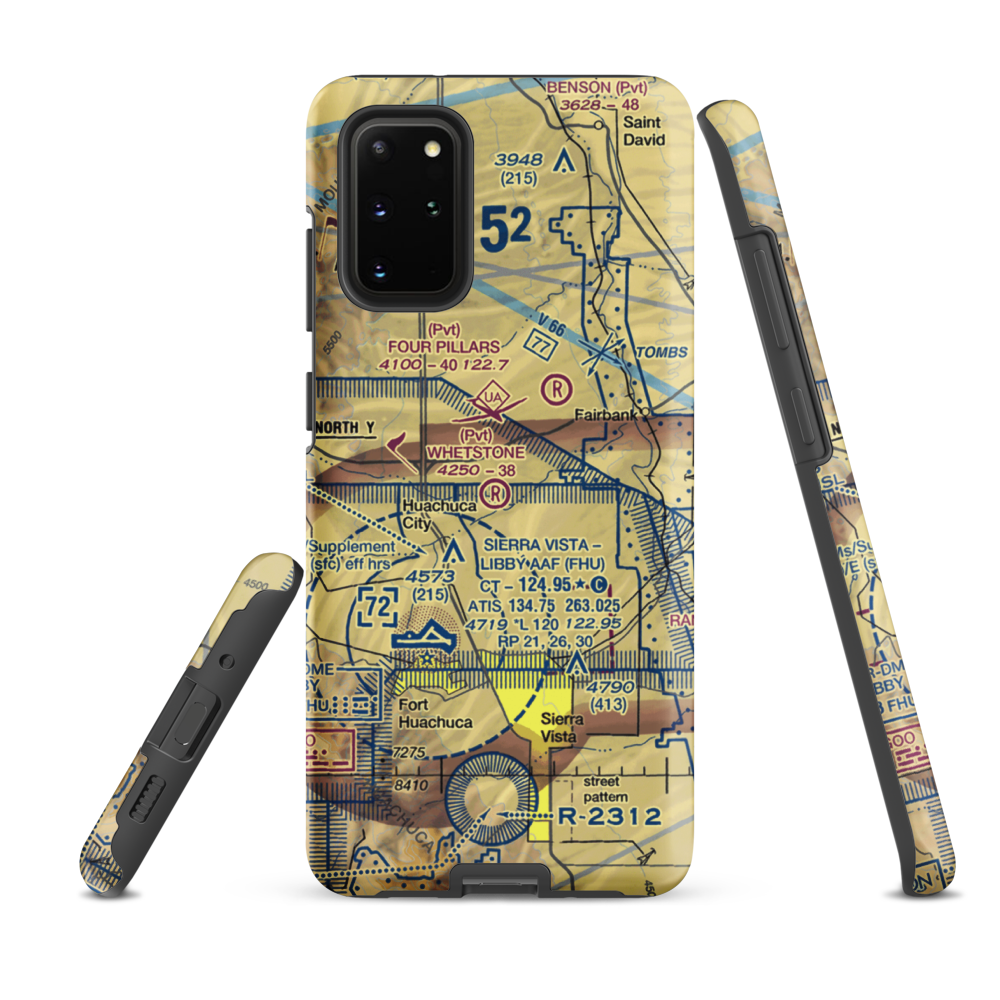 Whetstone Airport (11AZ) VFR Sectional Samsung Phone Case Samsung Galaxy S20 Plus model shown