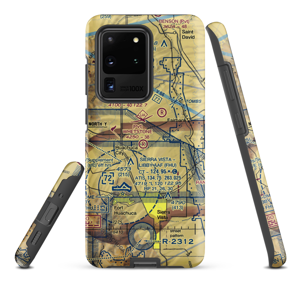 Whetstone Airport (11AZ) VFR Sectional Samsung Phone Case Samsung Galaxy S20 Ultra model shown
