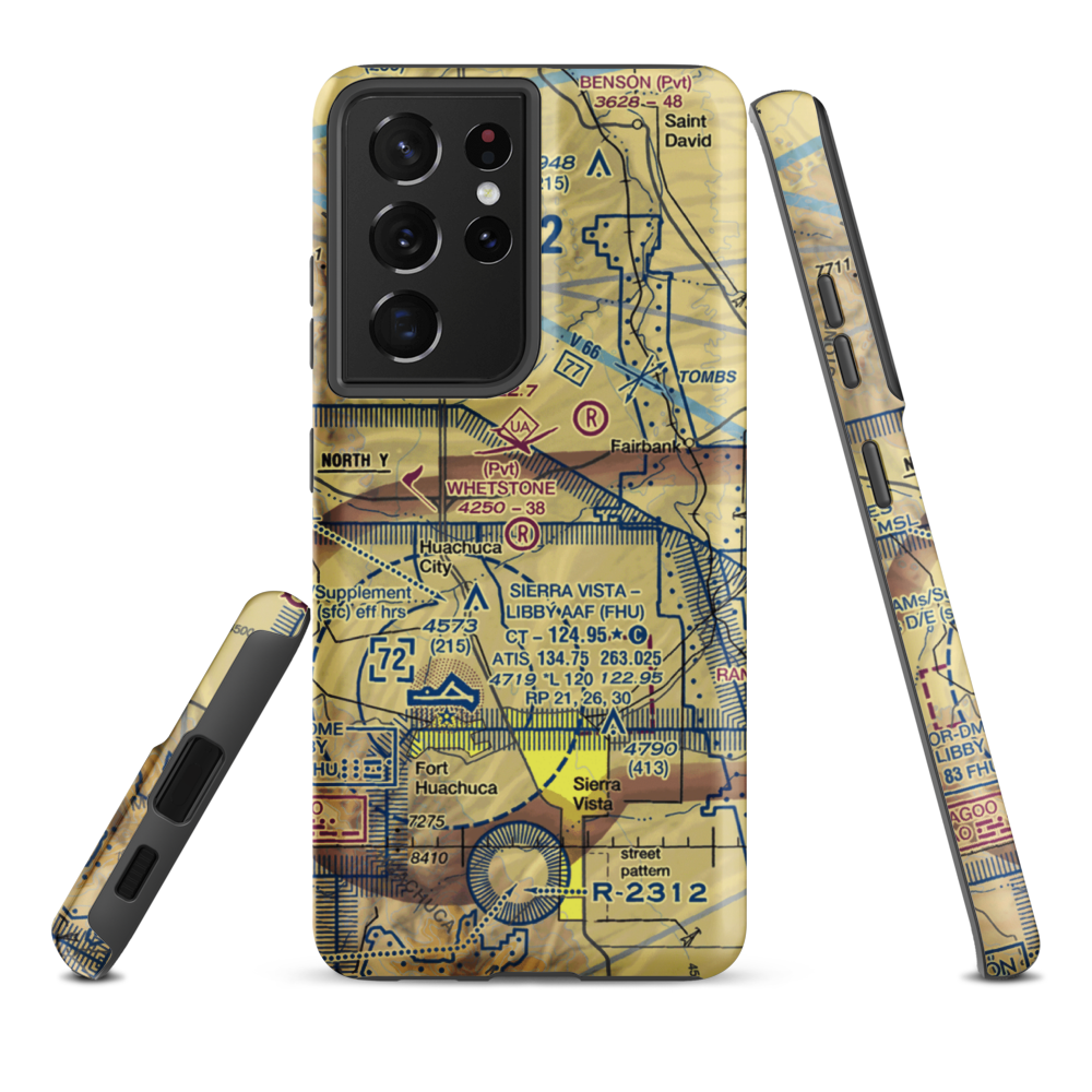 Whetstone Airport (11AZ) VFR Sectional Samsung Phone Case Samsung Galaxy S21 Ultra model shown