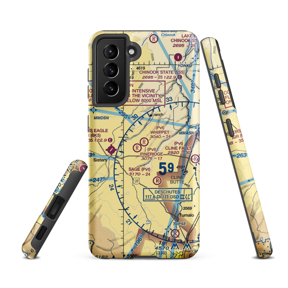 Whippet Field (OR34) VFR Sectional Samsung Phone Case Samsung Galaxy S21 FE model shown