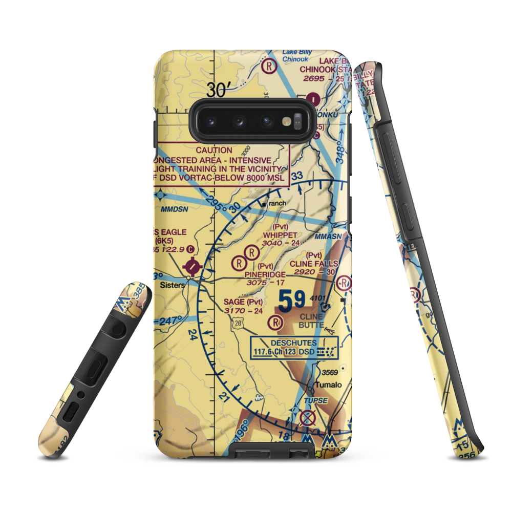 Whippet Field (OR34) VFR Sectional Samsung Phone Case Samsung Galaxy S10 Plus model shown