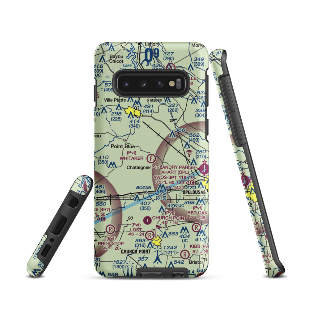 Whitaker Ultralightport (39LA) VFR Sectional Samsung Phone Case Samsung Galaxy S10 model shown