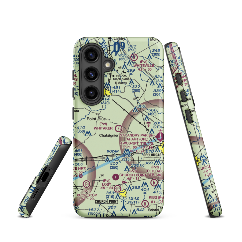 Whitaker Ultralightport (39LA) VFR Sectional Samsung Phone Case Samsung Galaxy S24 model shown
