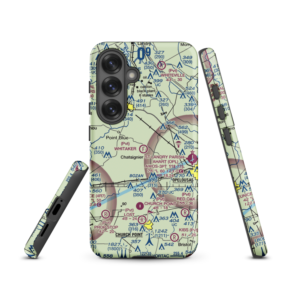 Whitaker Ultralightport (39LA) VFR Sectional Samsung Phone Case Samsung Galaxy S25 model shown