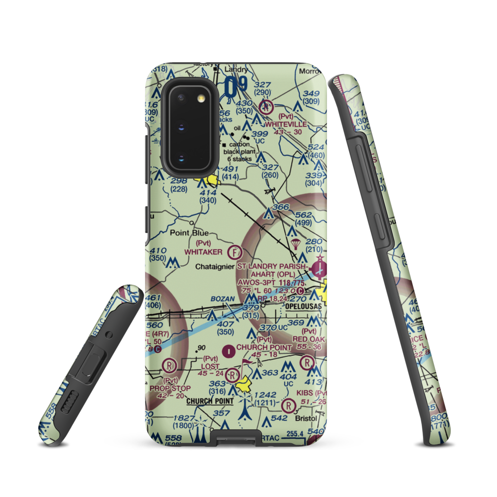 Whitaker Ultralightport (39LA) VFR Sectional Samsung Phone Case Samsung Galaxy S20 model shown
