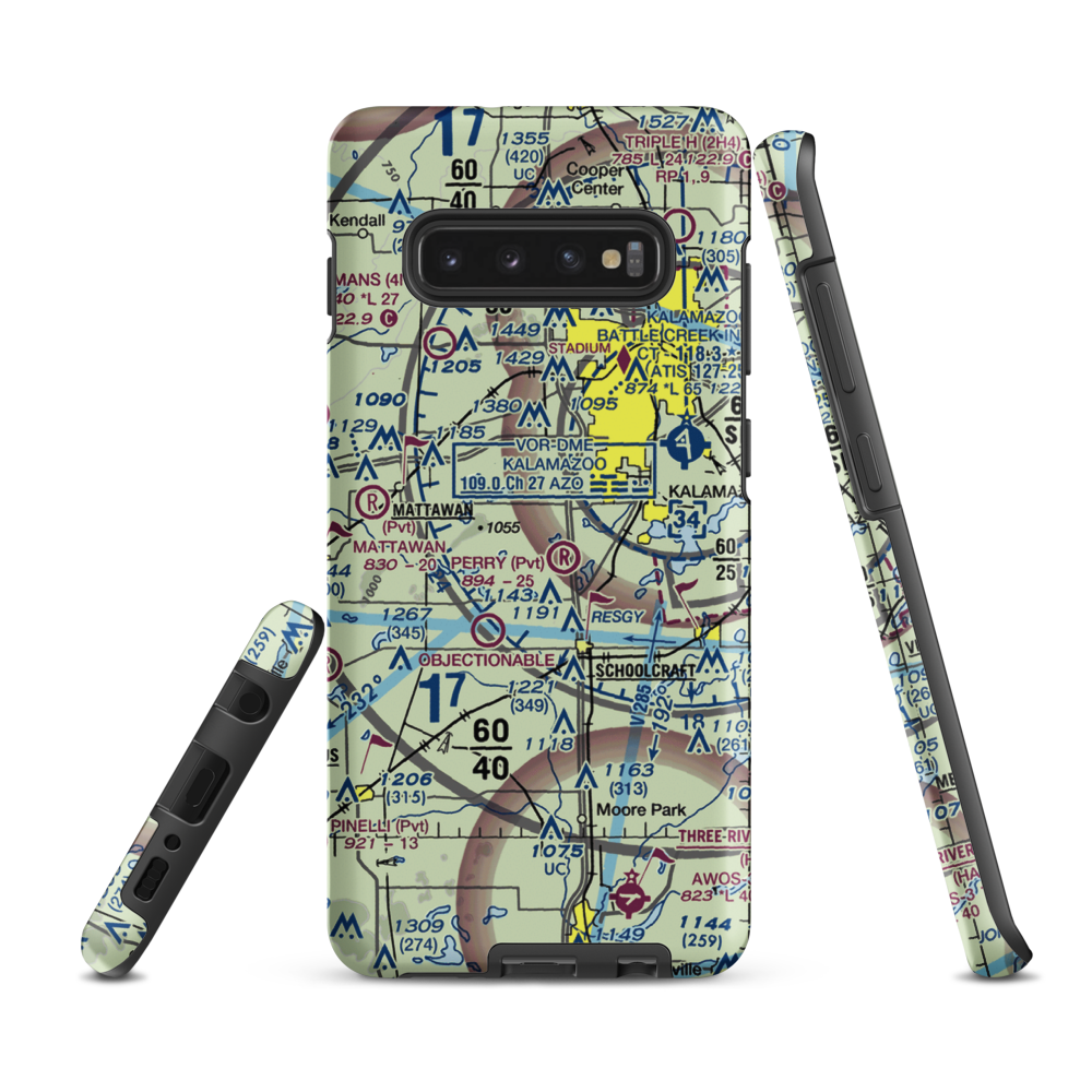 Whitcomb Field (4MI4) VFR Sectional Samsung Phone Case Samsung Galaxy S10 Plus model shown