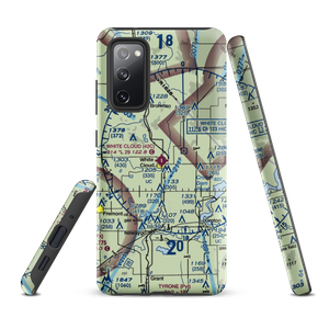 White Cloud Airport (42C) VFR Sectional Samsung Phone Case