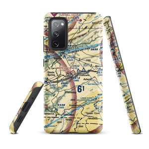 White Oak Stand Airport (VA11) VFR Sectional Samsung Phone Case