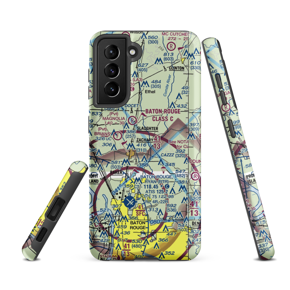 Whitehead Ultralightport (LS00) VFR Sectional Samsung Phone Case Samsung Galaxy S21 FE model shown