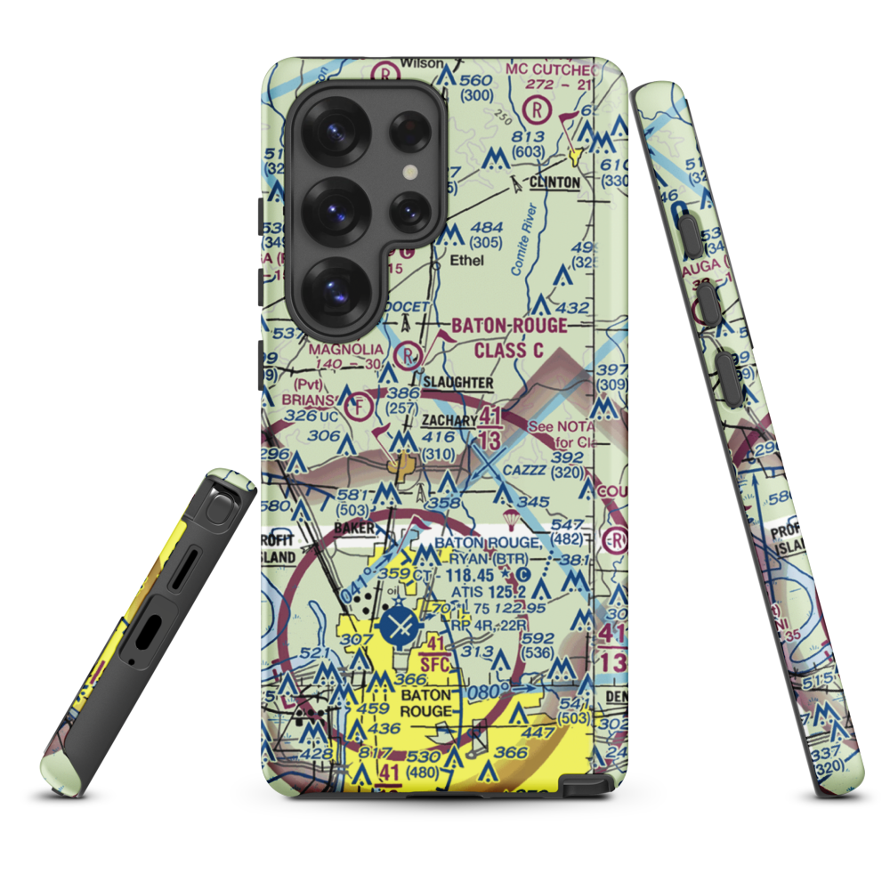 Whitehead Ultralightport (LS00) VFR Sectional Samsung Phone Case Samsung Galaxy S25 Ultra model shown