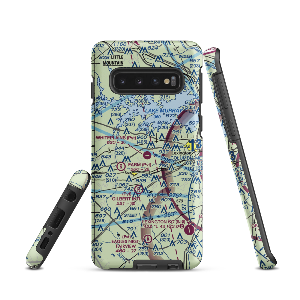 Whiteplains Airport (9SC) VFR Sectional Samsung Phone Case Samsung Galaxy S10 model shown