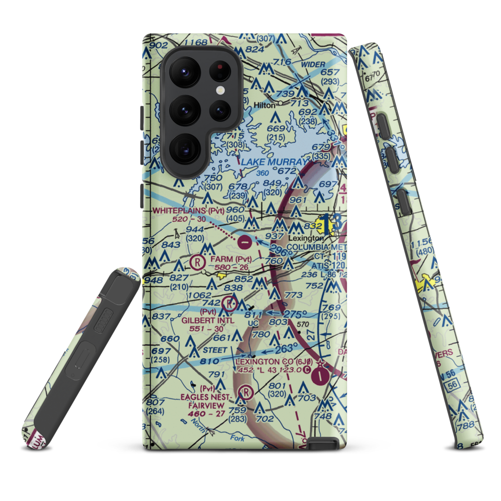 Whiteplains Airport (9SC) VFR Sectional Samsung Phone Case Samsung Galaxy S22 Ultra model shown