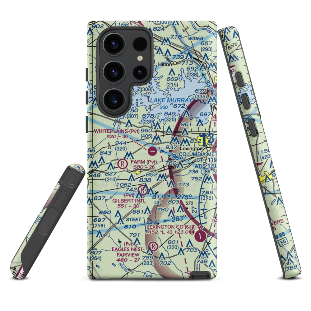 Whiteplains Airport (9SC) VFR Sectional Samsung Phone Case Samsung Galaxy S23 Ultra model shown