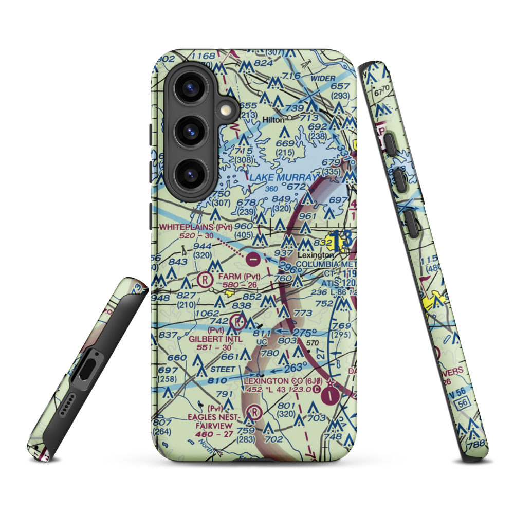 Whiteplains Airport (9SC) VFR Sectional Samsung Phone Case Samsung Galaxy S24 Plus model shown