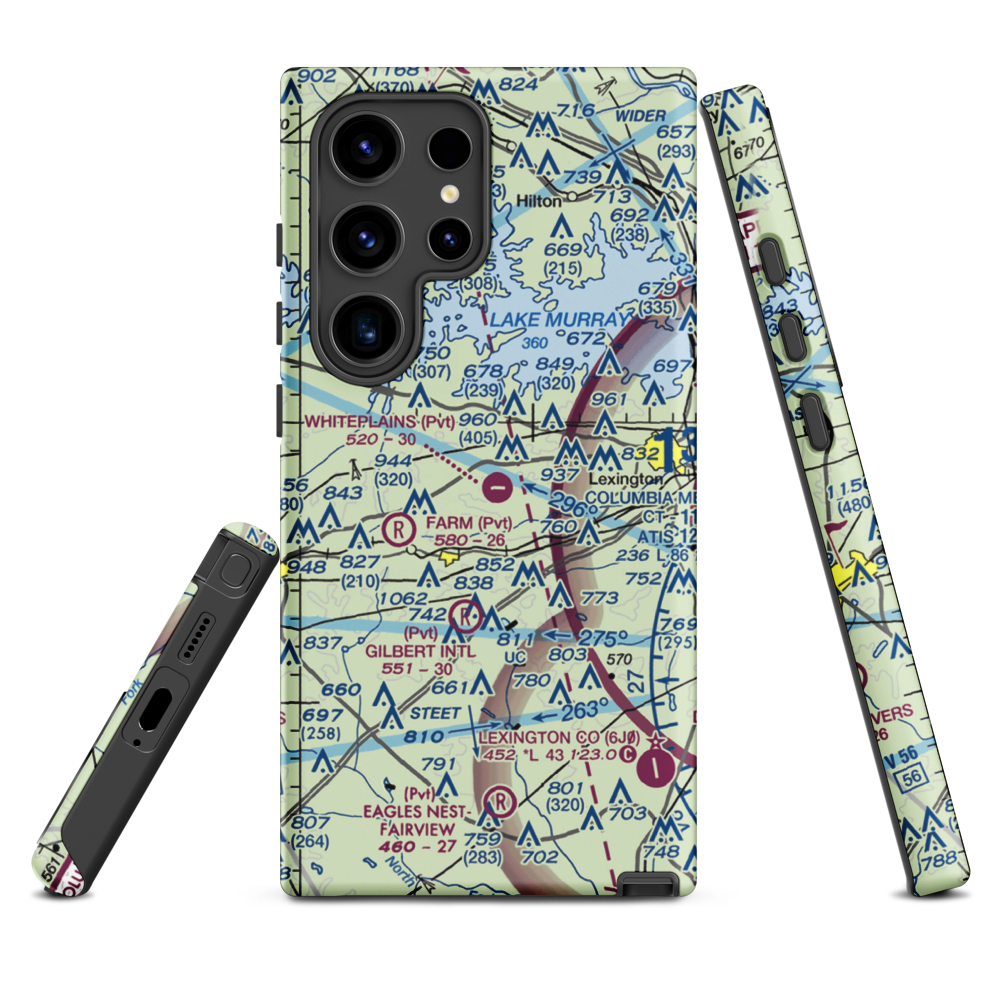 Whiteplains Airport (9SC) VFR Sectional Samsung Phone Case Samsung Galaxy S24 Ultra model shown