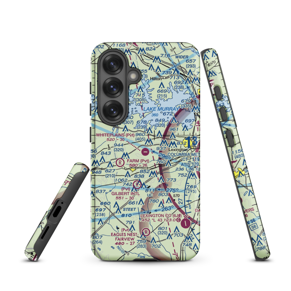 Whiteplains Airport (9SC) VFR Sectional Samsung Phone Case Samsung Galaxy S25 model shown