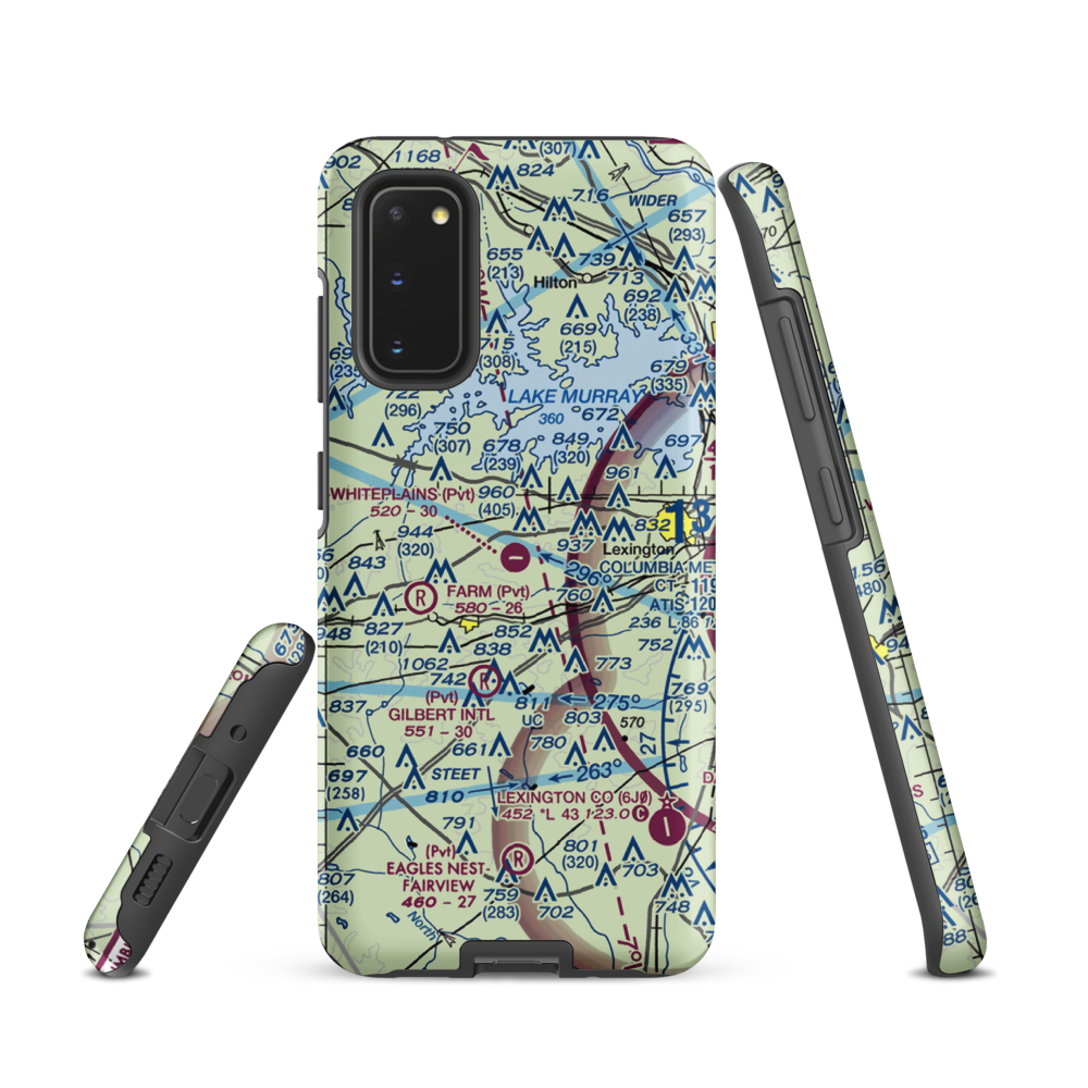 Whiteplains Airport (9SC) VFR Sectional Samsung Phone Case Samsung Galaxy S20 model shown