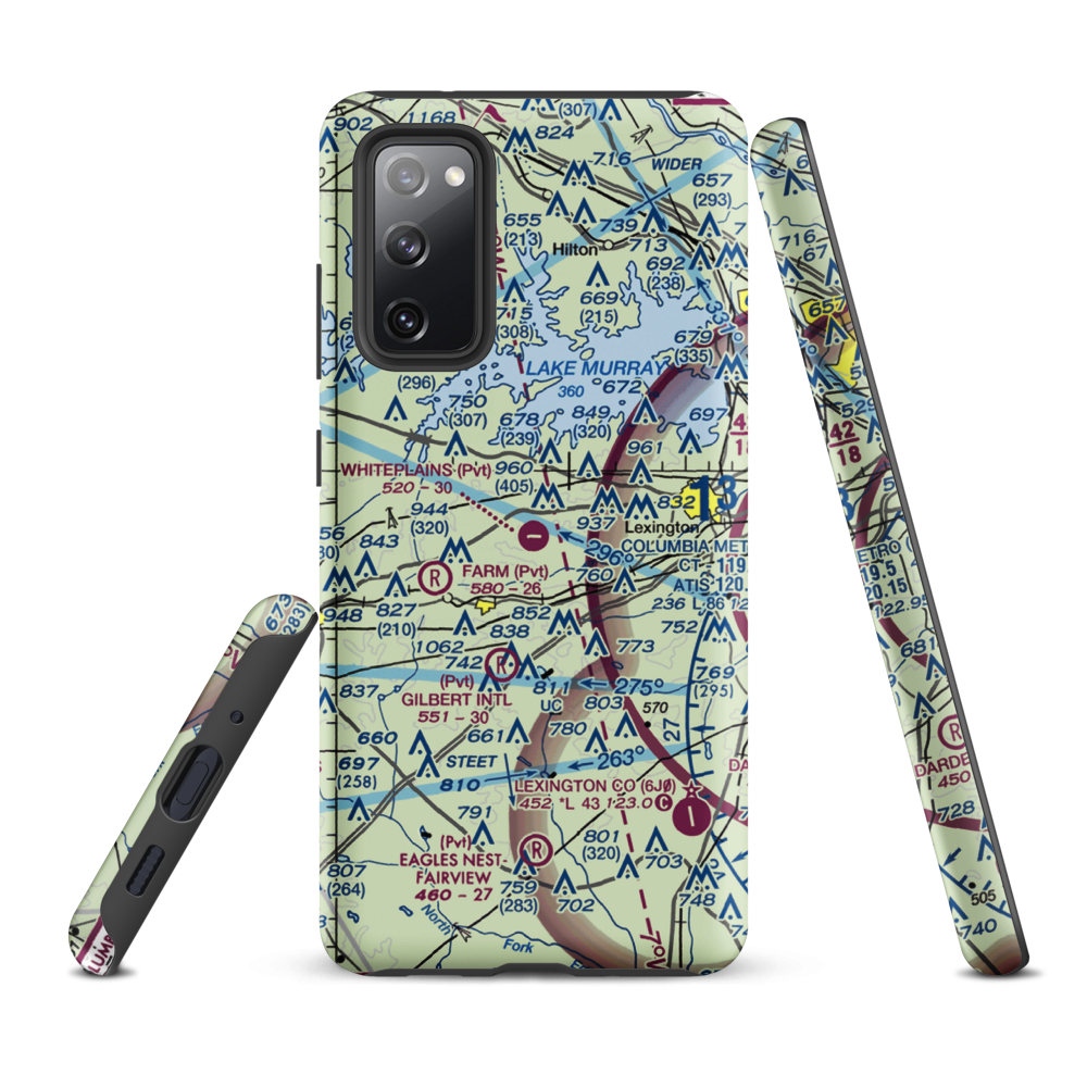 Whiteplains Airport (9SC) VFR Sectional Samsung Phone Case Samsung Galaxy S20 FE model shown