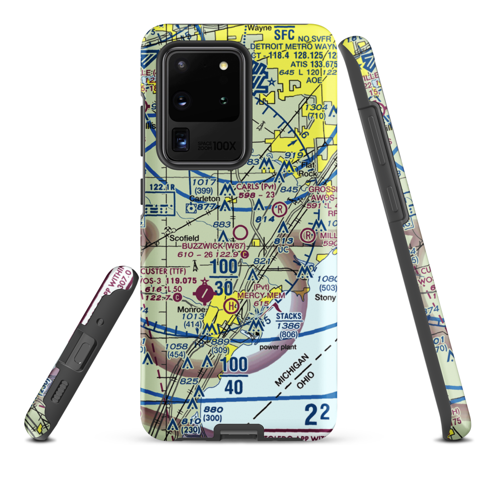 Wickenheiser Airport (W87) VFR Sectional Samsung Phone Case Samsung Galaxy S20 Ultra model shown