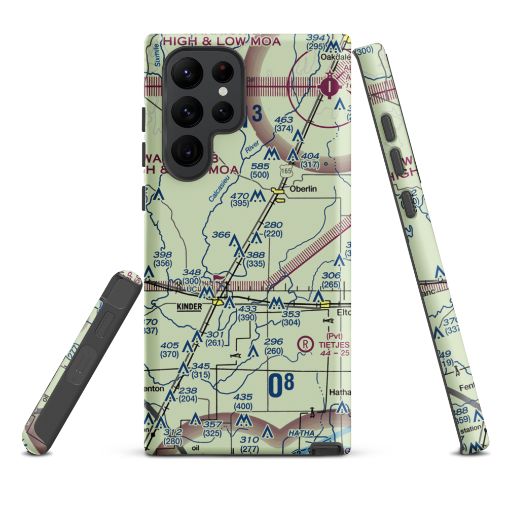 Wilder Airport (3LA1) VFR Sectional Samsung Phone Case Samsung Galaxy S22 Ultra model shown
